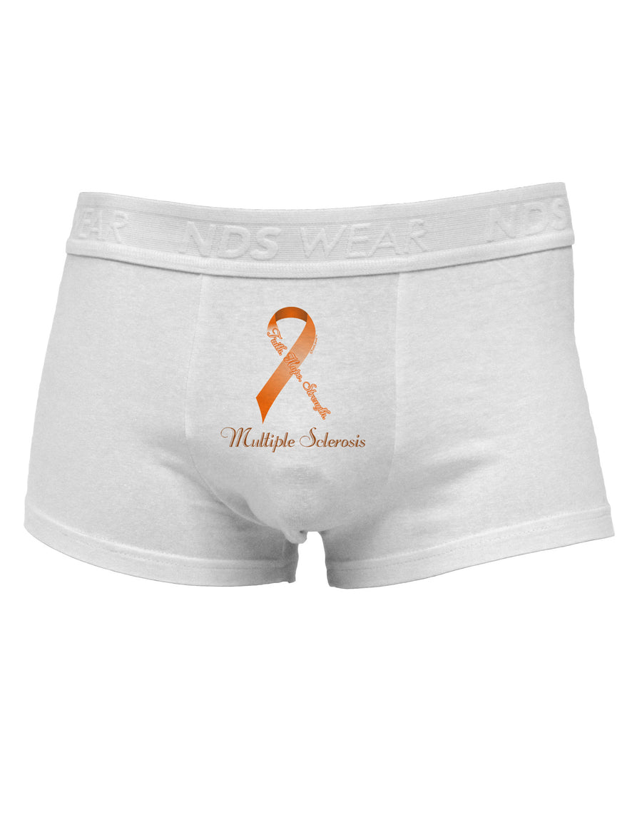 MS - Faith Hope Strength Mens Cotton Trunk Underwear-Men's Trunk Underwear-NDS Wear-White-Small-Davson Sales