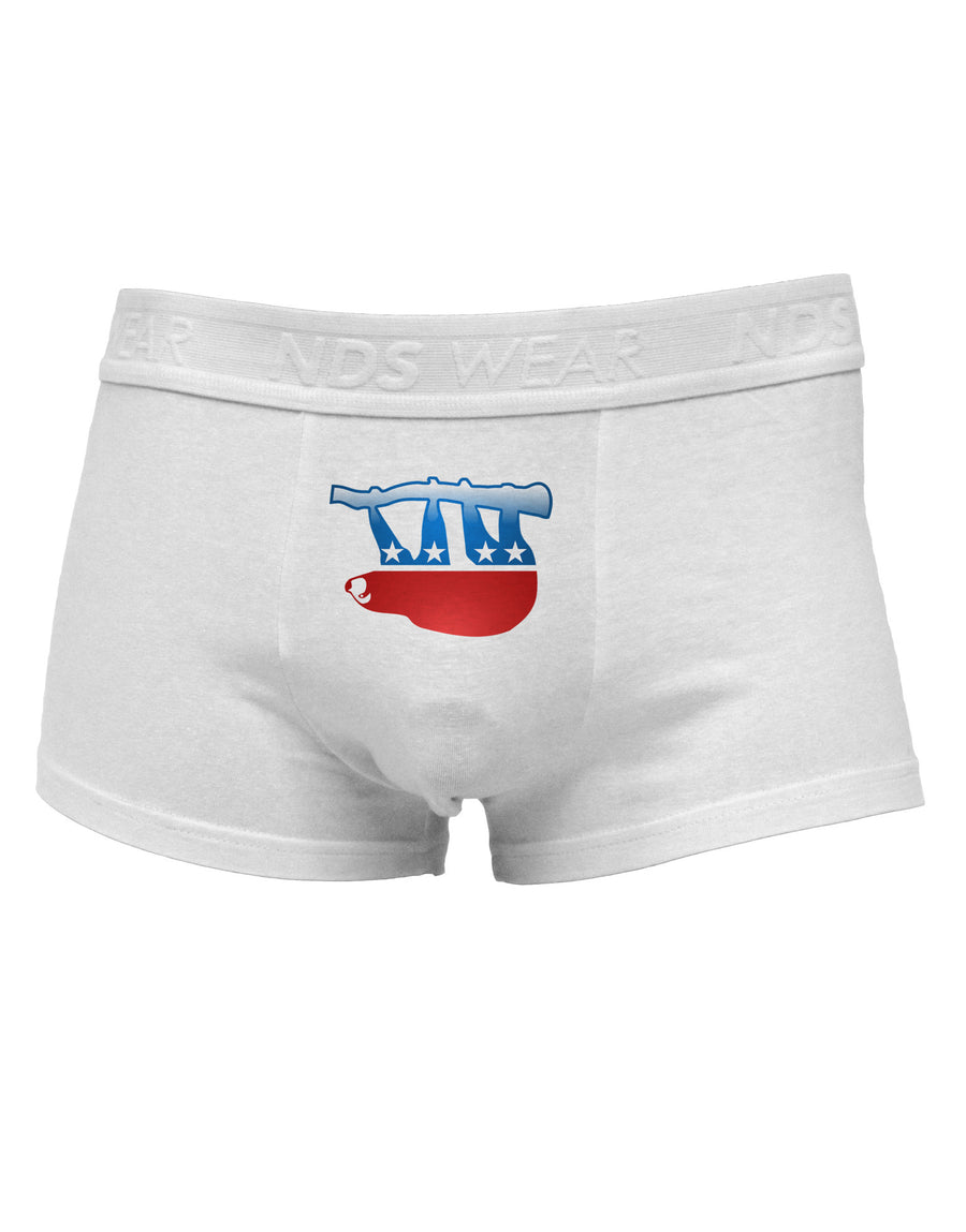 Sloth Political Party Symbol Mens Cotton Trunk Underwear-Men's Trunk Underwear-NDS Wear-White-Small-Davson Sales