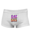 Eat Sleep Rave Repeat Color Mens Cotton Trunk Underwear by TooLoud-Men's Trunk Underwear-NDS Wear-White-Small-Davson Sales