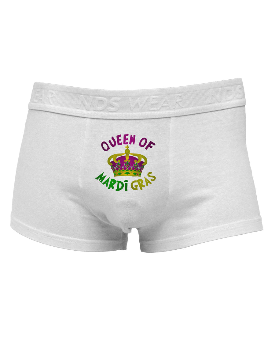 Queen Of Mardi Gras Mens Cotton Trunk Underwear-Men's Trunk Underwear-NDS Wear-White-Small-Davson Sales