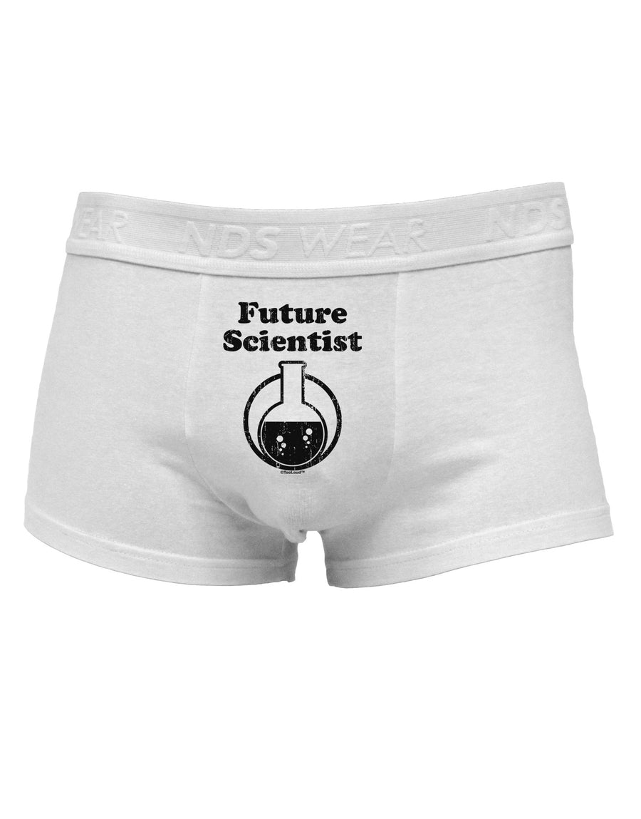 Future Scientist Distressed Mens Cotton Trunk Underwear-Men's Trunk Underwear-NDS Wear-White-Small-Davson Sales