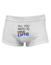 All You Need Is Coffee Mens Cotton Trunk Underwear-Men's Trunk Underwear-NDS Wear-White-Small-Davson Sales