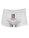 Freedom Flag Color Mens Cotton Trunk Underwear-Men's Trunk Underwear-NDS Wear-White-Small-Davson Sales