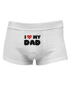 I Heart My Dad Mens Cotton Trunk Underwear by TooLoud-Men's Trunk Underwear-NDS Wear-White-Small-Davson Sales