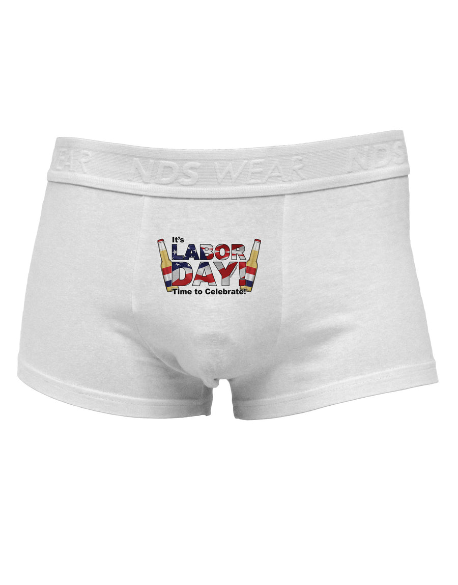 Labor Day - Celebrate Mens Cotton Trunk Underwear-Men's Trunk Underwear-NDS Wear-White-Small-Davson Sales