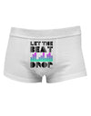 Let the Beat Drop Design Mens Cotton Trunk Underwear by TooLoud-Men's Trunk Underwear-NDS Wear-White-Small-Davson Sales