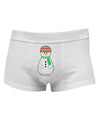 Cute Snowman Matryoshka Nesting Doll - Christmas Mens Cotton Trunk Underwear-Men's Trunk Underwear-TooLoud-White-Small-Davson Sales