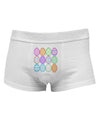 Cute Faux Applique Easter Eggs Mens Cotton Trunk Underwear-Men's Trunk Underwear-NDS Wear-White-Small-Davson Sales