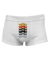 Natural Mustache RainbowMens Cotton Trunk Underwear-Men's Trunk Underwear-NDS Wear-White-Small-Davson Sales