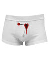 Cupid's Arrow Heart Shot WoundMens Cotton Trunk Underwear-Men's Trunk Underwear-NDS Wear-White-Small-Davson Sales