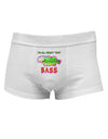 All About That Bass Fish Watercolor Mens Cotton Trunk Underwear-Men's Trunk Underwear-NDS Wear-White-Small-Davson Sales