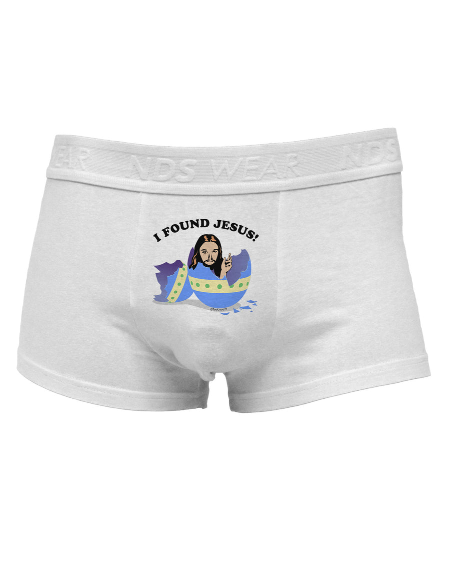 I Found Jesus - Easter Egg Mens Cotton Trunk Underwear-Men's Trunk Underwear-NDS Wear-White-Small-Davson Sales