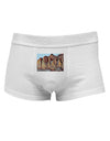 Colorado Mountain Spires Mens Cotton Trunk Underwear-Men's Trunk Underwear-NDS Wear-White-Small-Davson Sales