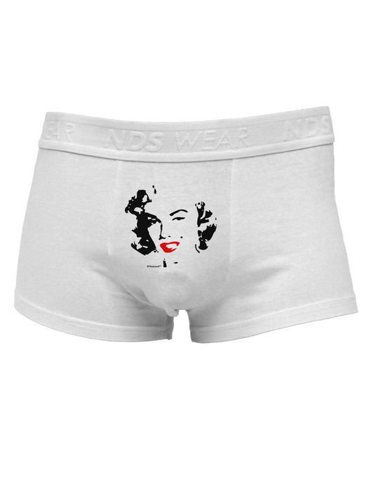 Marilyn Monroe Cutout Design Red LipsMens Cotton Trunk Underwear by TooLoud-Men's Trunk Underwear-TooLoud-White-Small-Davson Sales