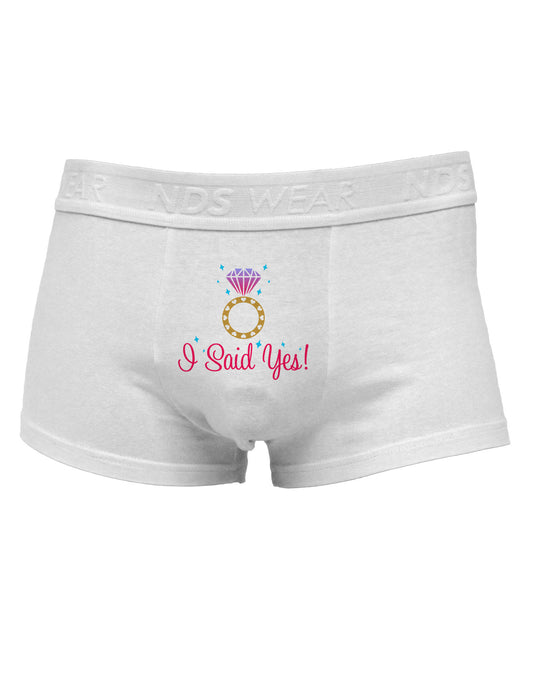 I Said Yes - Diamond Ring - Color Mens Cotton Trunk Underwear-Men's Trunk Underwear-NDS Wear-White-Small-Davson Sales