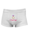I Said Yes - Diamond Ring - Color Mens Cotton Trunk Underwear