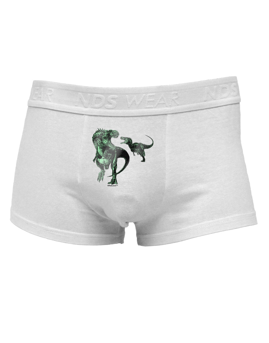 Jurassic Dinosaur Metallic - Silver Mens Cotton Trunk Underwear by TooLoud-Men's Trunk Underwear-NDS Wear-White-Small-Davson Sales