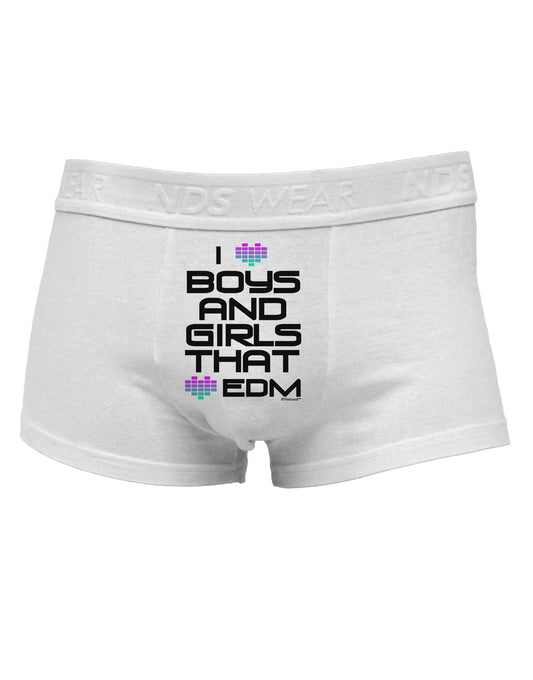 I Heart Boys and Girls That Heart EDM Mens Cotton Trunk Underwear-Men's Trunk Underwear-NDS Wear-White-Small-Davson Sales