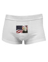 Patriotic USA Flag with Bald EagleMens Cotton Trunk Underwear by TooLoud-Men's Trunk Underwear-NDS Wear-White-Small-Davson Sales