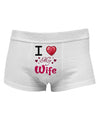 I Love Heart My WifeMens Cotton Trunk Underwear-Men's Trunk Underwear-NDS Wear-White-Small-Davson Sales