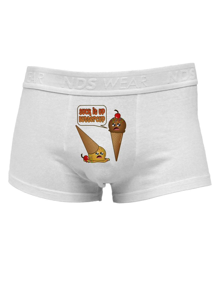 Suck It Up Buttercup Icecream Mens Cotton Trunk Underwear-Men's Trunk Underwear-NDS Wear-White-Small-Davson Sales