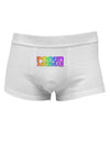 Proud American Rainbow Text Mens Cotton Trunk Underwear by TooLoud-Men's Trunk Underwear-NDS Wear-White-Small-Davson Sales