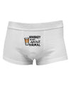 TooLoud Whiskey Is My Spirit Animal Mens Cotton Trunk Underwear-Men's Trunk Underwear-NDS Wear-White-Small-Davson Sales