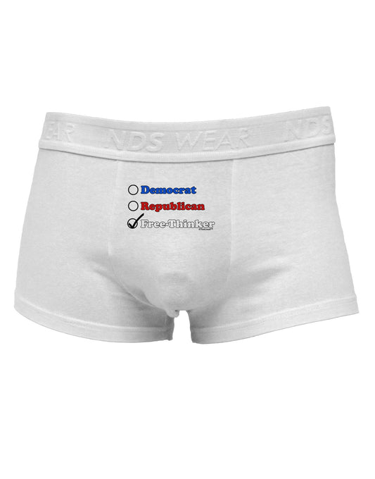 Free Thinker Checklist Mens Cotton Trunk Underwear-Men's Trunk Underwear-NDS Wear-White-Small-Davson Sales