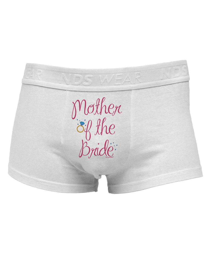 Mother of the Bride - Diamond - Color Mens Cotton Trunk Underwear-Men's Trunk Underwear-NDS Wear-White-Small-Davson Sales