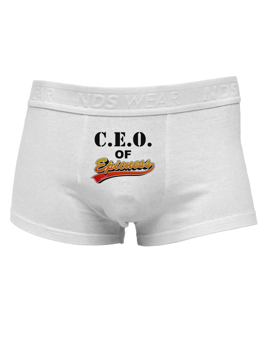 CEO Of Epicness Mens Cotton Trunk Underwear-Men's Trunk Underwear-NDS Wear-White-X-Large-Davson Sales