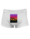 Palm Trees and Sunset Design Mens Cotton Trunk Underwear by TooLoud-Men's Trunk Underwear-TooLoud-White-Small-Davson Sales