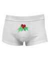 Holly Watercolor Mens Cotton Trunk Underwear-Men's Trunk Underwear-NDS Wear-White-Small-Davson Sales