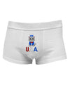 Patriotic Cat - USA Mens Cotton Trunk Underwear by TooLoud-Men's Trunk Underwear-NDS Wear-White-Small-Davson Sales