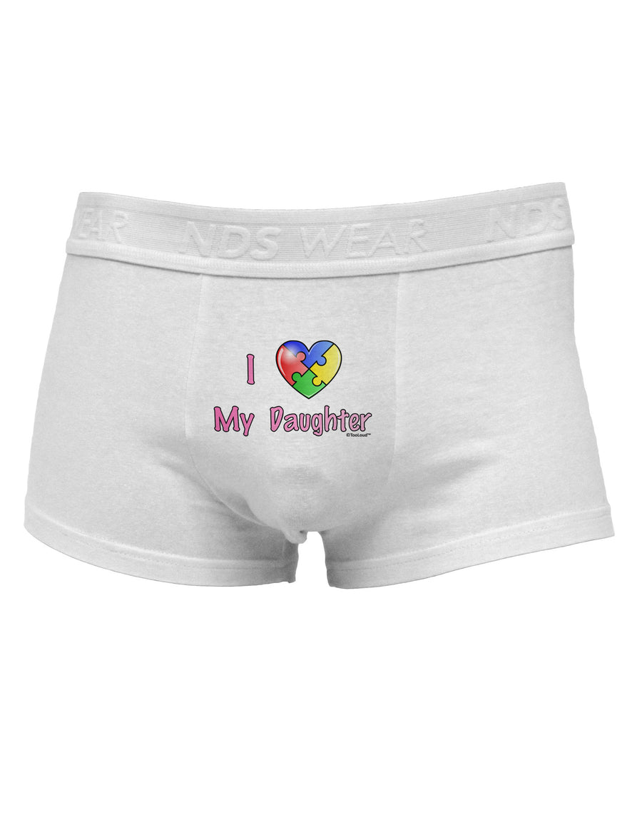 I Heart My Daughter - Autism Awareness Mens Cotton Trunk Underwear by TooLoud-Men's Trunk Underwear-NDS Wear-White-Small-Davson Sales