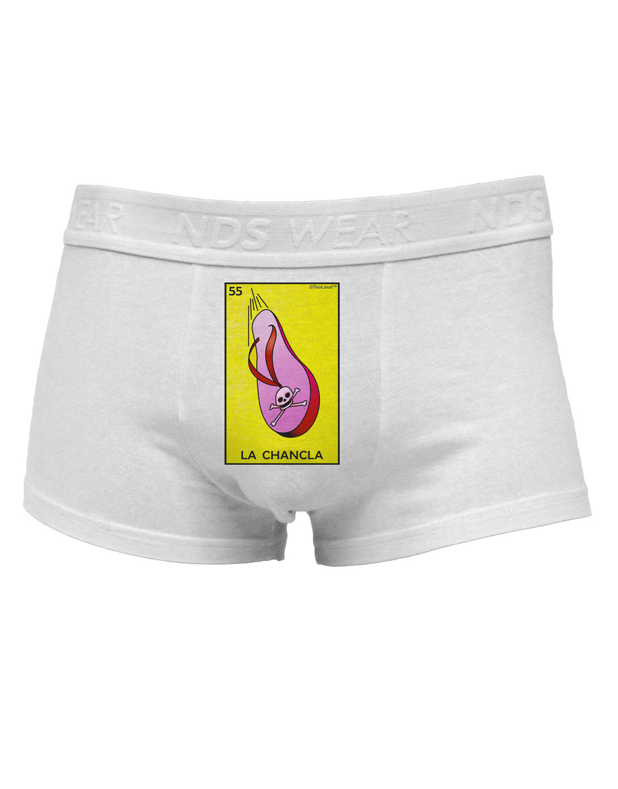 La Chancla Loteria Solid Mens Cotton Trunk Underwear by NDS Wear-Men's Trunk Underwear-NDS Wear-White-Small-Davson Sales