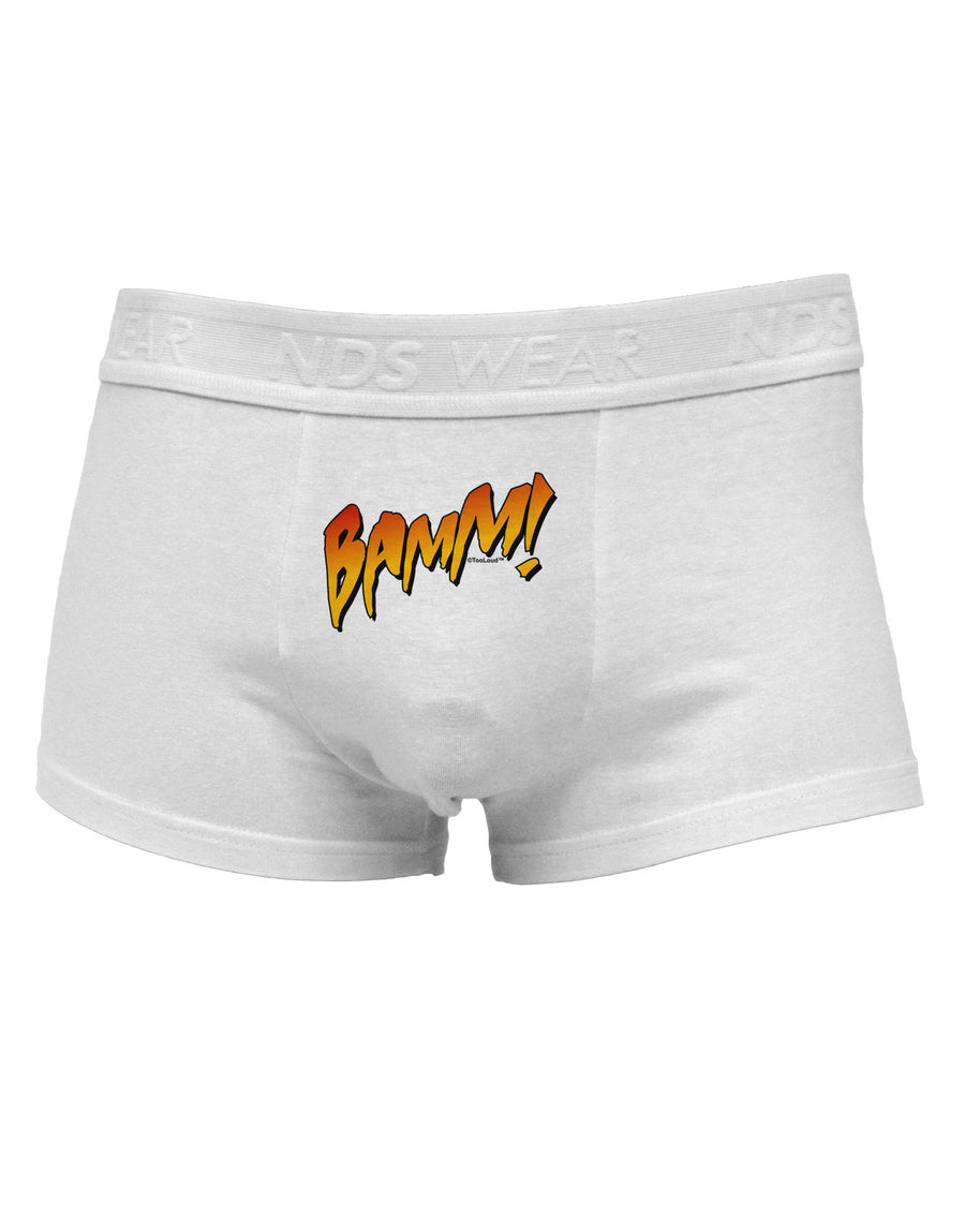 Onomatopoeia BAMM Mens Cotton Trunk Underwear-Men's Trunk Underwear-NDS Wear-White-Small-Davson Sales