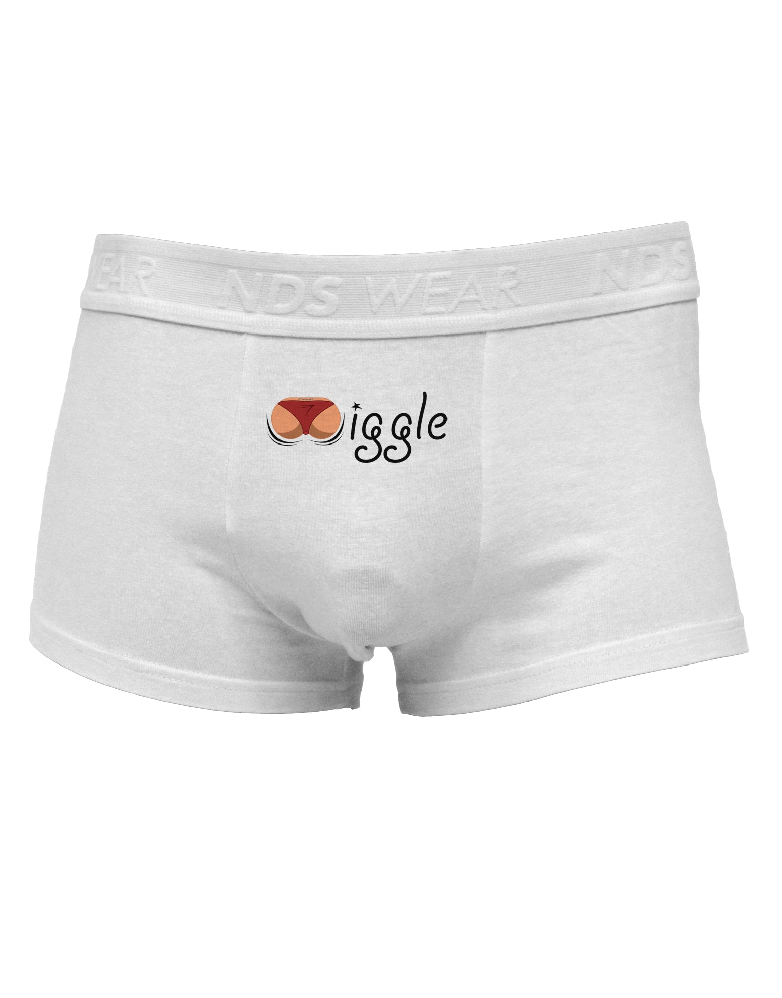 Wiggle - Twerk Medium Mens Cotton Trunk Underwear-Men's Trunk Underwear-TooLoud-White-Small-Davson Sales