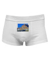 Colorado Snowy Mountains Cutout Mens Cotton Trunk Underwear-Men's Trunk Underwear-NDS Wear-White-Small-Davson Sales