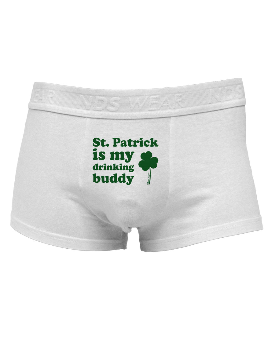 St Patrick is my Drinking Buddy Mens Cotton Trunk Underwear-Men's Trunk Underwear-NDS Wear-White-Small-Davson Sales