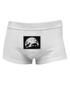 T-Rex and Triceratops Silhouettes Design Mens Cotton Trunk Underwear by TooLoud-Men's Trunk Underwear-NDS Wear-White-Small-Davson Sales