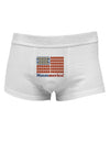 American Breakfast Flag - Bacon and Eggs - Mmmmerica Mens Cotton Trunk Underwear-Men's Trunk Underwear-NDS Wear-White-Small-Davson Sales