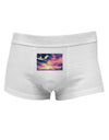 Blue Mesa Reservoir Surreal Mens Cotton Trunk Underwear-Men's Trunk Underwear-NDS Wear-White-Small-Davson Sales