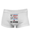 Libertarian Against Authority Abuse Mens Cotton Trunk Underwear-Men's Trunk Underwear-NDS Wear-White-Small-Davson Sales