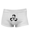 Recycle Biohazard Sign Black and White Mens Cotton Trunk Underwear by TooLoud-Men's Trunk Underwear-NDS Wear-White-Small-Davson Sales