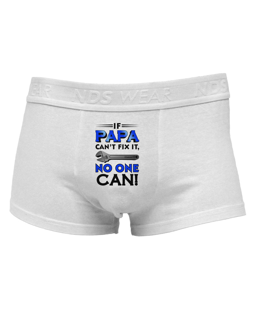 If Papa Can't Fix It Mens Cotton Trunk Underwear-Men's Trunk Underwear-NDS Wear-White-Small-Davson Sales