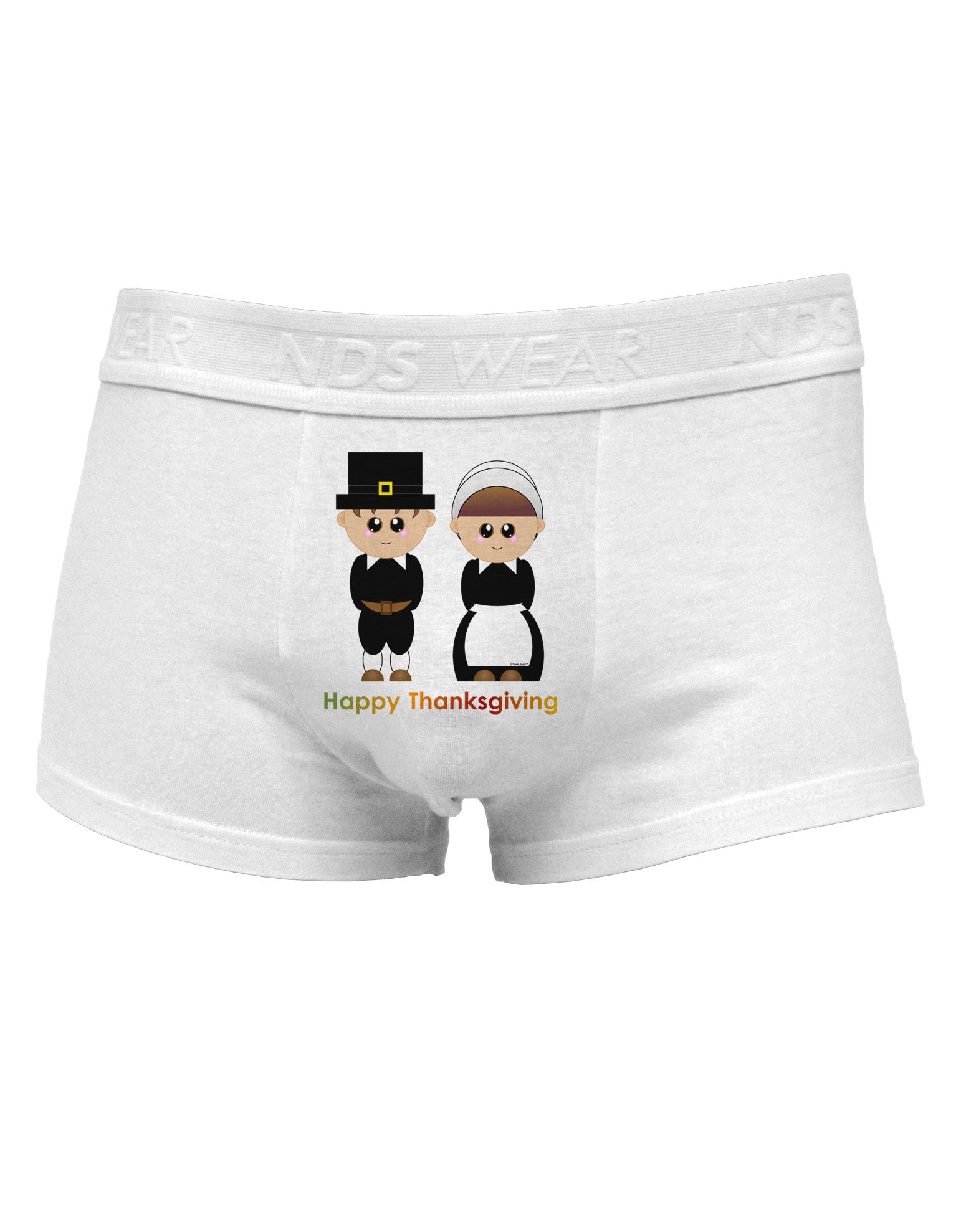 Cute Pilgrim Couple Happy Thanksgiving Mens Cotton Trunk Underwear - Davson  Sales