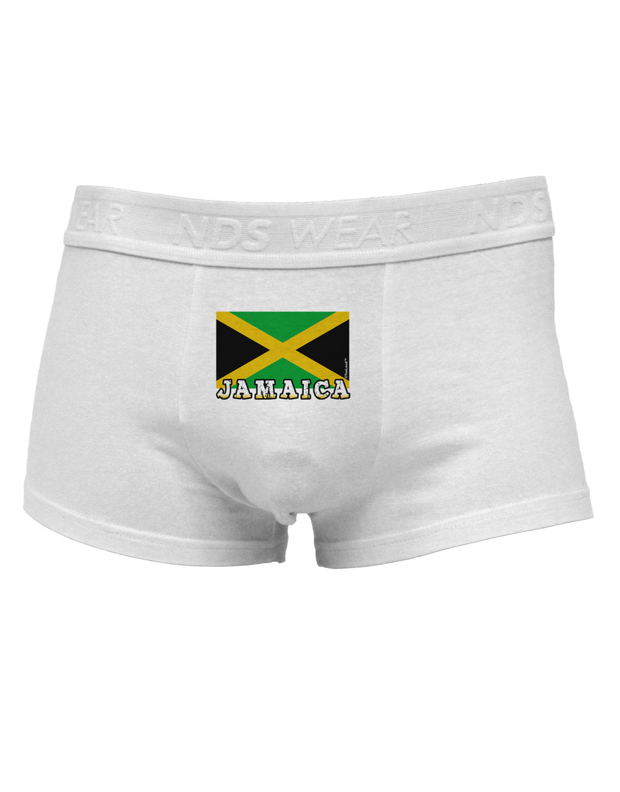 Jamaica Flag Mens Cotton Trunk Underwear-Men's Trunk Underwear-NDS Wear-White-Small-Davson Sales