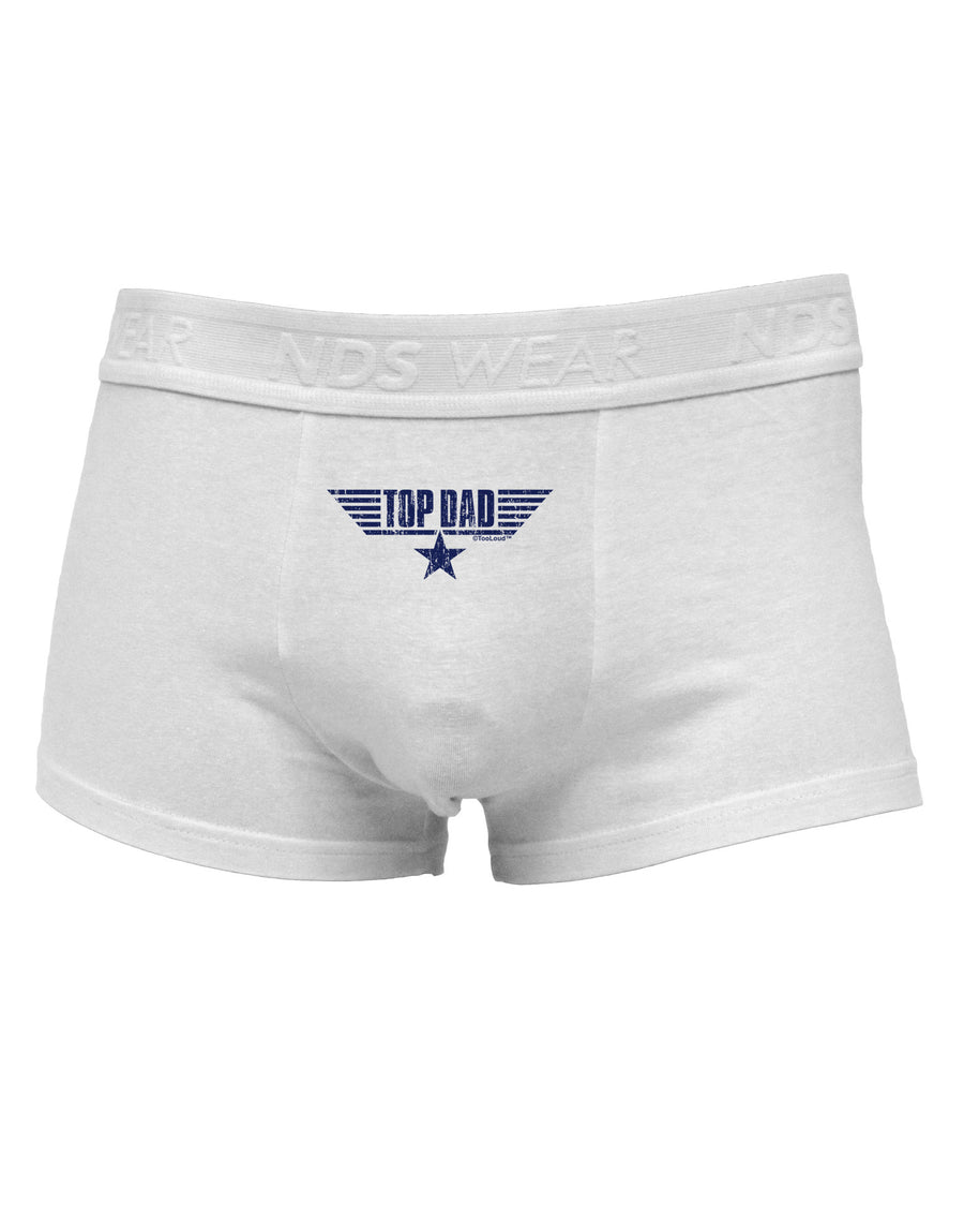 Top Dad Father's Day Mens Cotton Trunk Underwear-Men's Trunk Underwear-NDS Wear-White-Small-Davson Sales