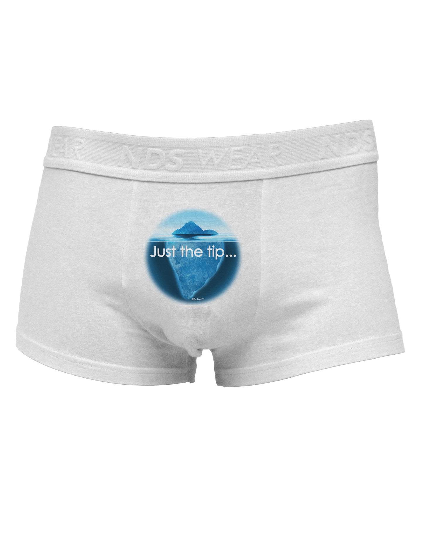 Iceberg Just the Tip Mens Cotton Trunk Underwear-Men's Trunk Underwear-NDS Wear-White-Small-Davson Sales