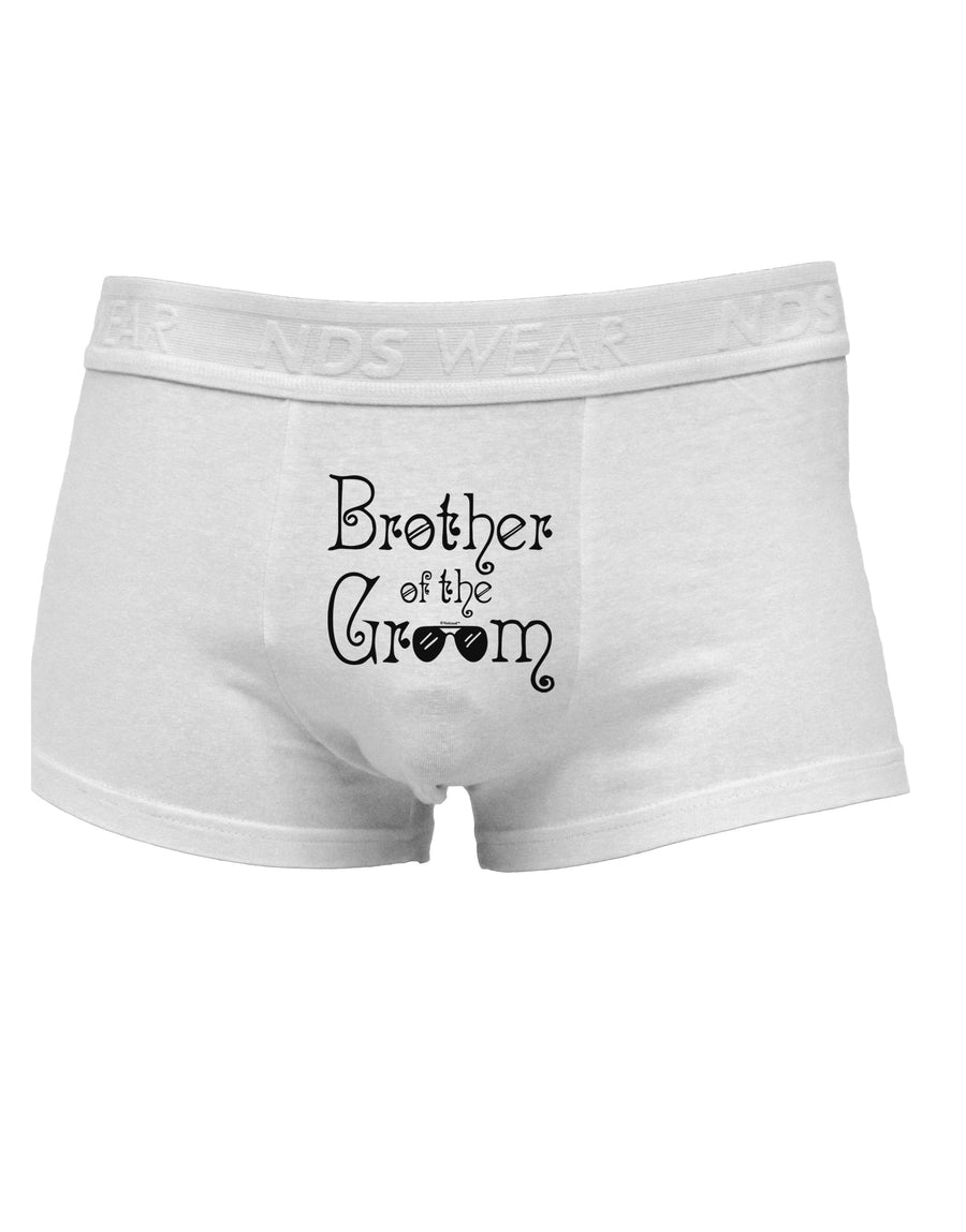 Brother of the Groom Mens Cotton Trunk Underwear-Men's Trunk Underwear-NDS Wear-White-Small-Davson Sales
